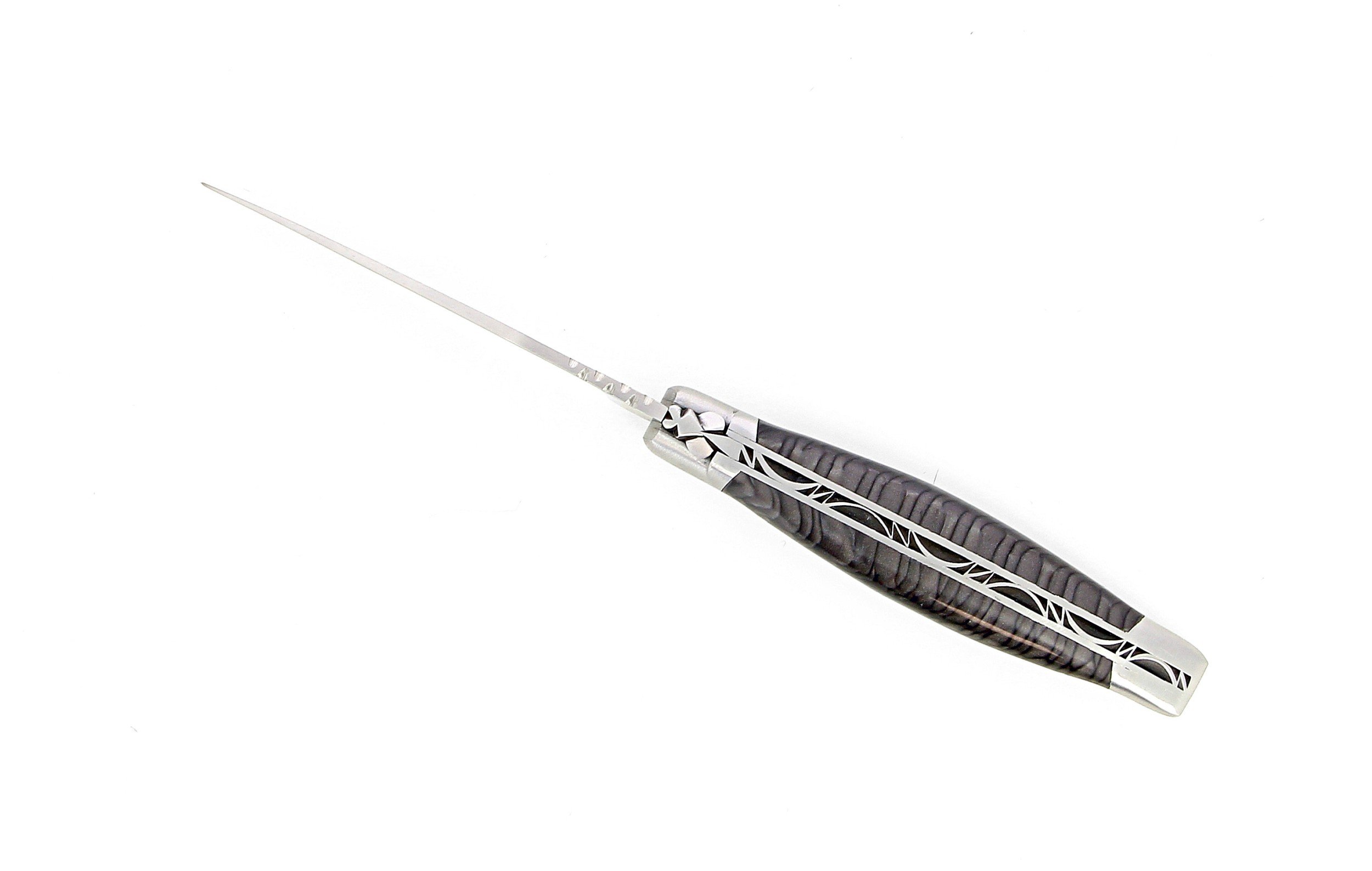 Couteau de Laguiole 11 cm , manche en Juma noir