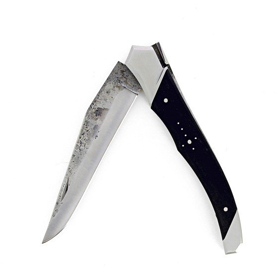 Couteau Laguiole trbal en ebene lame brute de forge