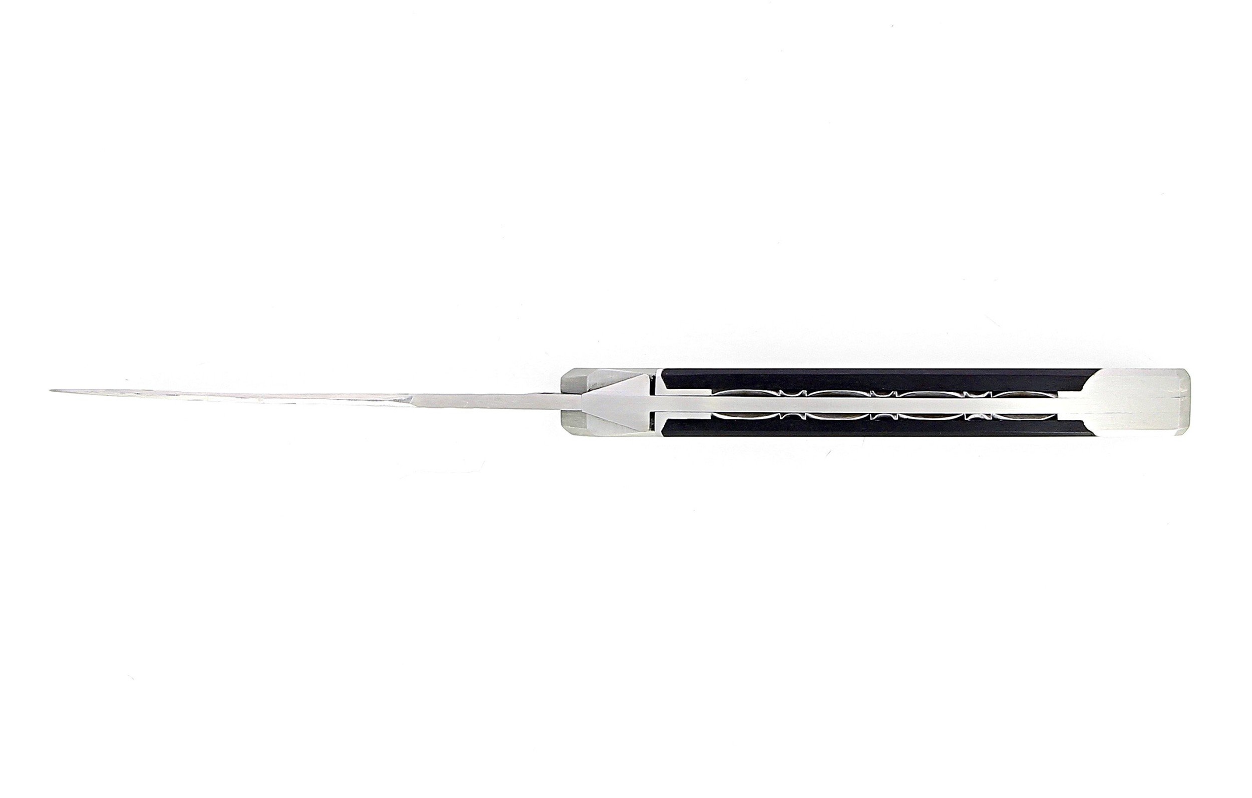 Couteau Laguiole trbal en ebene lame brute de forge