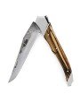 Couteau Tribal manche en hêtre de l'Aubrac et lame Brute de forge
