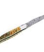 Couteau de Laguiole double platine en molaire de mammouth lame damas