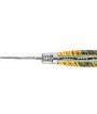 Couteau de Laguiole double platine en molaire de mammouth lame damas