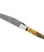 Couteau de Laguiole double platine en molaire de mammouth lame damas