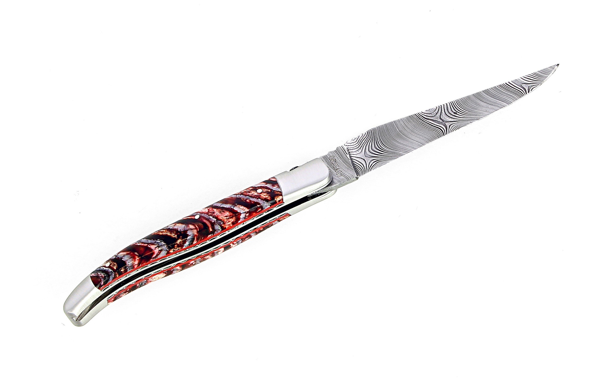 Couteau de Laguiole en molaire de mammouth et la