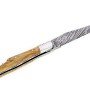 Couteau de Laguiole double platine en olivier lame damas