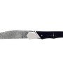 Couteau Laguiole Tribal avec manche en ébène et lame damas inox
