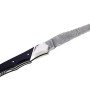 Couteau Laguiole Tribal avec manche en ébène et lame damas inox