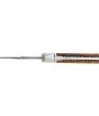 Couteau Laguiole Tribal avec manche en hêtre de l'aubrac et lame damas inox