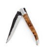 Couteau de Laguiole avec manche en genévrier et lame brute de forge inox
