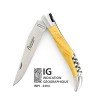 IG Couteau de Laguiole double platine avec tire bouchon et lame 14C28