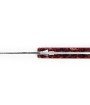 Ce couteau de Laguiole Tribal pliant est doté d'un plein manche de 12 cm en loupe d'erable négundo stabilisé, de platines guillochées et monté avec une lame damas carbone.