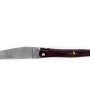 Laguiole 12 cm Abeille Forgée plein manche en bois de fer,  platines laiton et lame damas inox