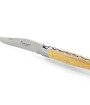 Laguiole pliant 11 cm, manche en buis, mitres inox brossées