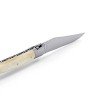 Laguiole pliant 12cm, manche en os, mitres inox brossées