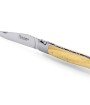 Laguiole pliant 12cm, manche en buis, mitres inox brossées